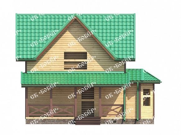 Сруб из бруса 7х8. фото